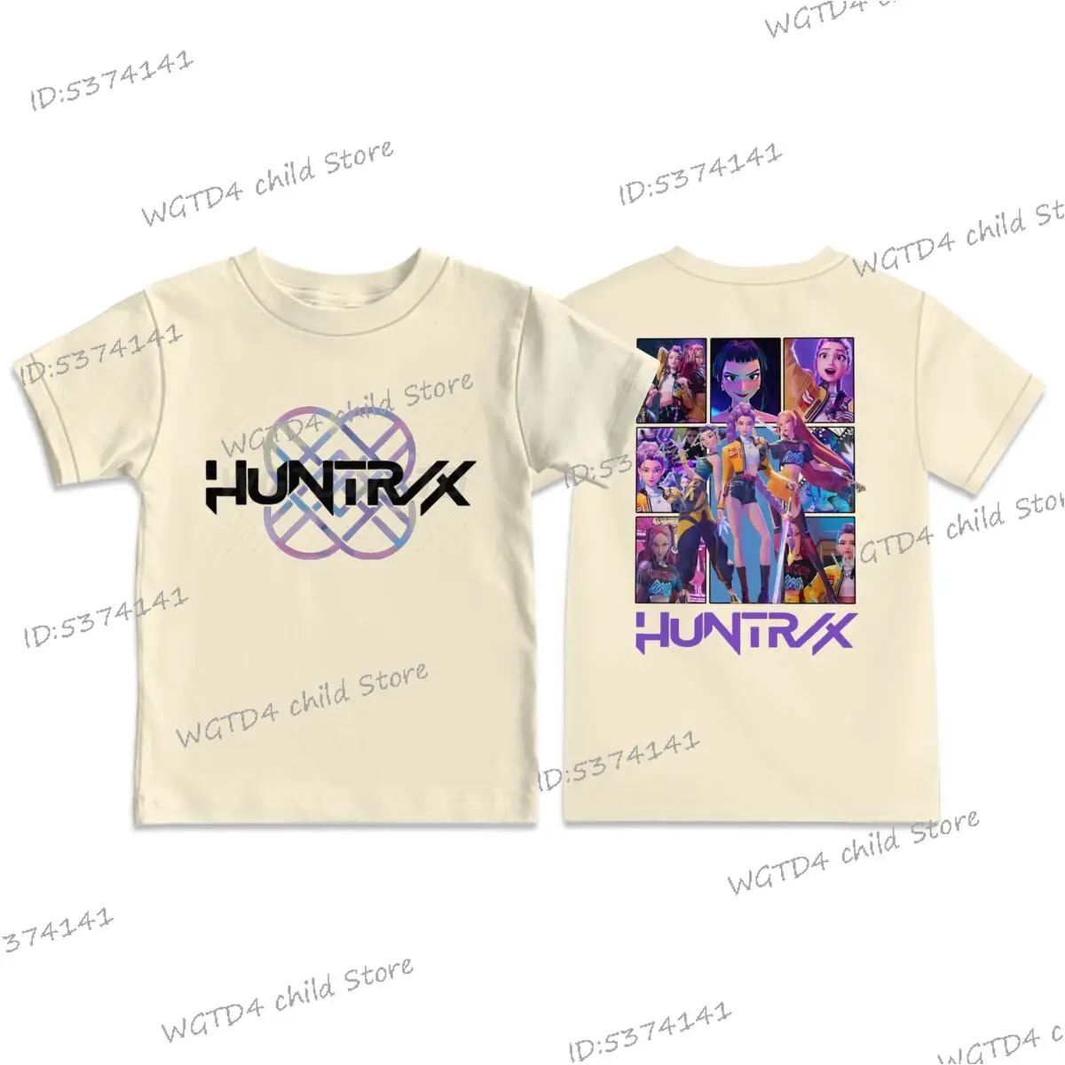 ملابس للفتيات الصغيرات من KPop Demon Hunters تي شيرت رائع للفتيات هدية مضحكة لمحبي الأفلام تي شيرت قطني ناعم بأكمام قصيرة #2