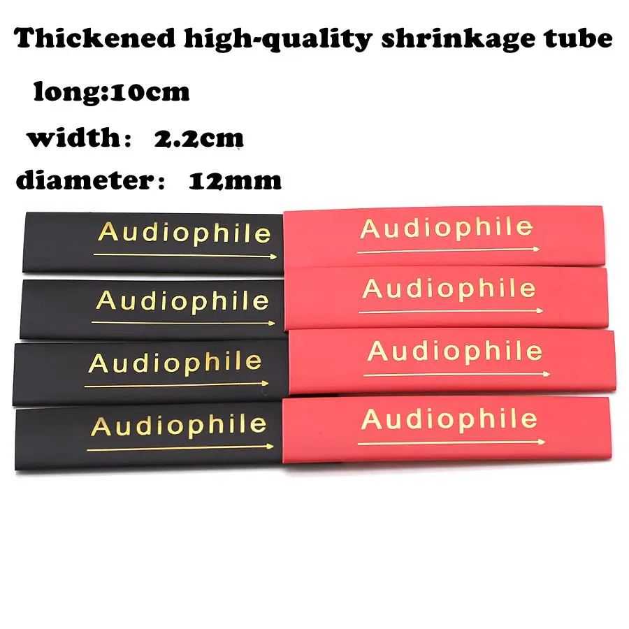 30pcs 7-13mm thick high-quality insulating heat shrinkable tube fever audio DIY essential audio cable speaker wire shrink tube