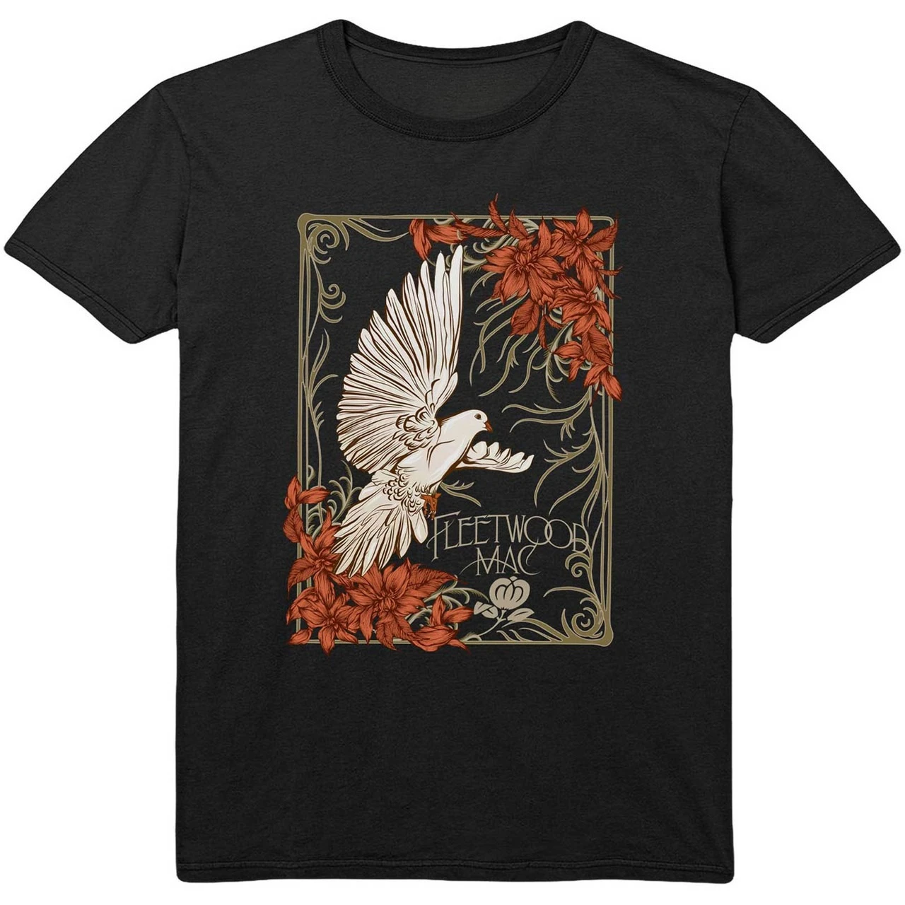 

Fleetwood Mac Dove Graphic Print Men's and Women's Loose Short Sleeved T-shirt for Casual Wear All Year Round, Luxurious
