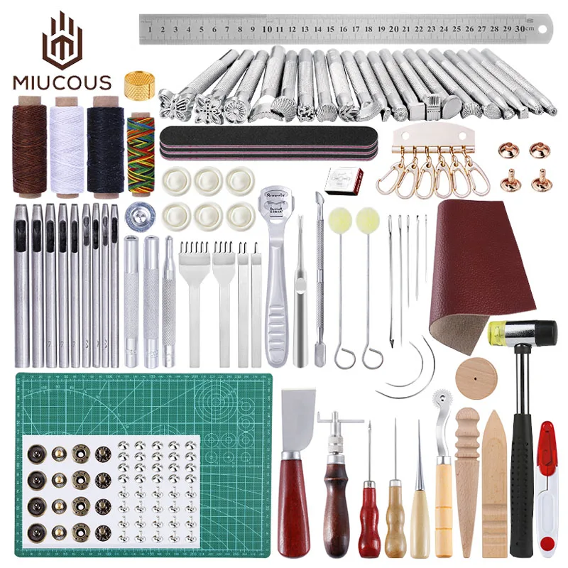 

NO.N023 leather tools craft handmade leather stitching tools set diy leather tools leathercraft