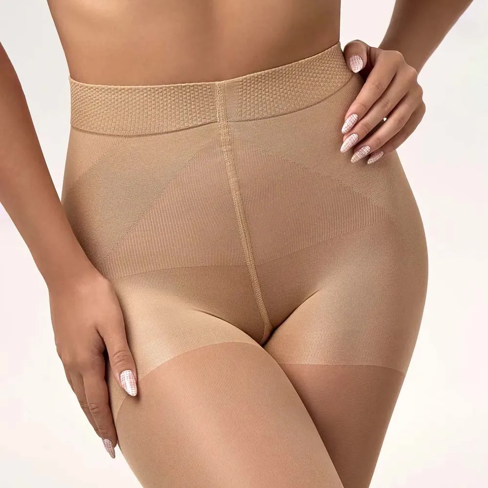 40D Damen Po-Lifting Transparente Strumpfhose Sexy Hochgeschnittene Elastische Strumpfhose Schlanke Passform Nylon-Strumpfhose Klassischer Stil – Detail 6