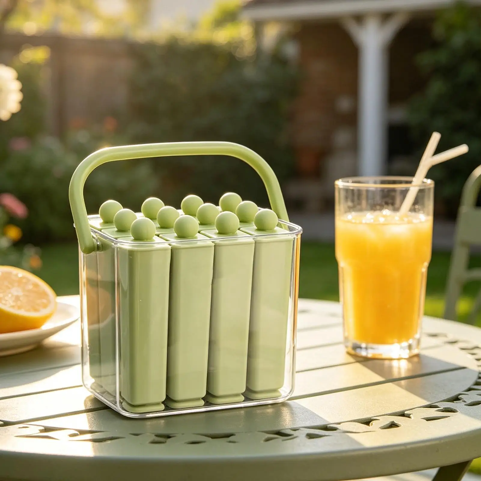 Long Ice Cubes Mold Long Silicone Reusable Maker Ice Cream Bar Mold For Kids Yogurt Parties Desserts Kitchen Food Camping Fruit