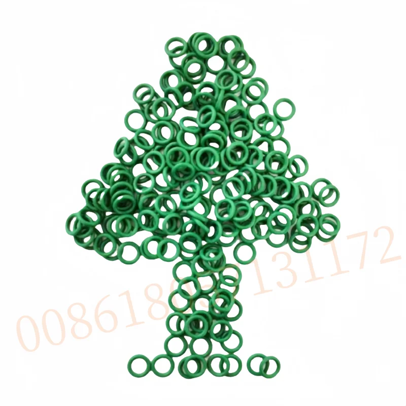 Custom HNBR O-rings,10 Pieces, Chemical & High-temperature Resistance,Mechanical Strength,Green