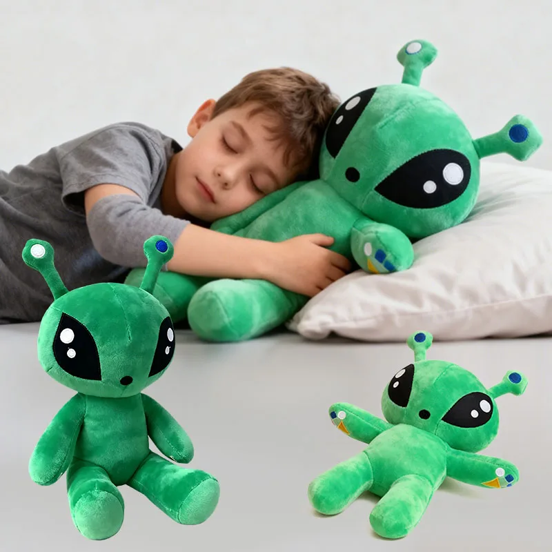 15/35 سنتيمتر الأخضر الغريبة Kawaii ألعاب من القطيفة لطيف لينة وسادة محشوة دمية الكرتون أنيمي الدمى للطفل عيد ميلاد هدية الكريسماس