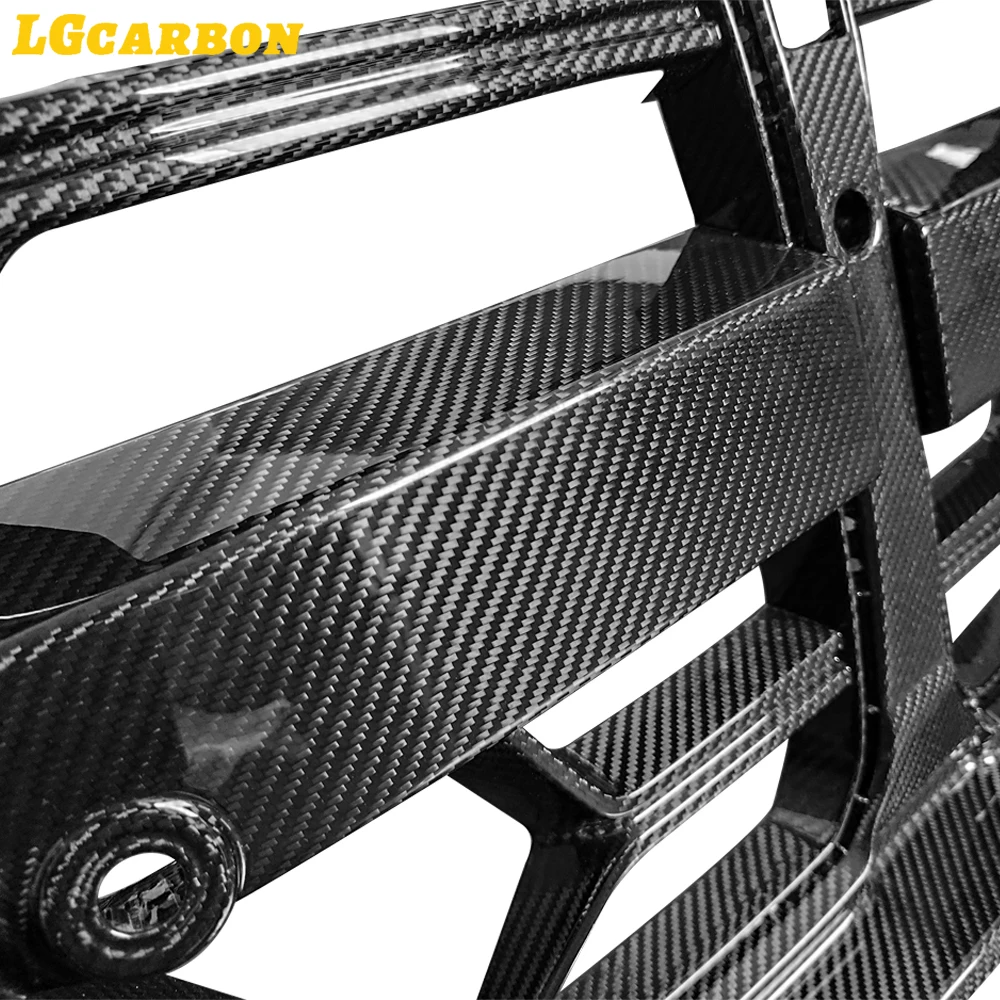 LGcarbon اكسسوارات السيارات CSL نمط ألياف الكربون المصد الأمامي مصبغة غطاء شبكي غطاء إطاري الخارجي لسيارات BMW M3 G80 M4 G82