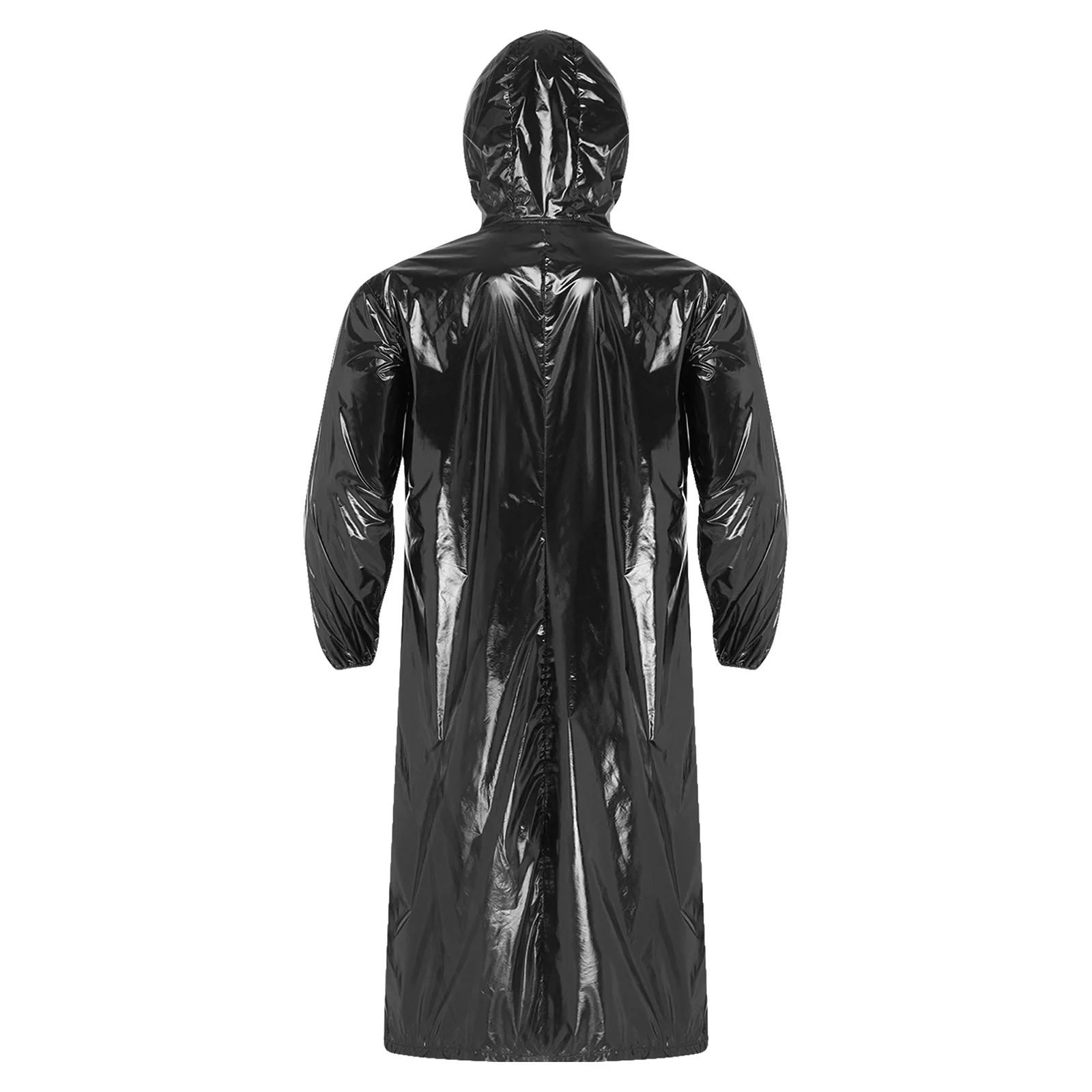 Mens Waterproof Hooded Jacket Lightweight Raincoat Workwear Poncho Coat for Gardening Farming Agriculture Outdoor Field Task