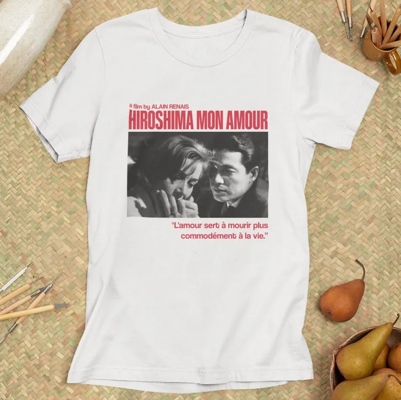 Hiroshima mon amour, ästhetisches T-Shirt, Filmkult-T-Shirt, Marguerite Duras, Alain Denais, Nouvelle Vagen T-Shirt