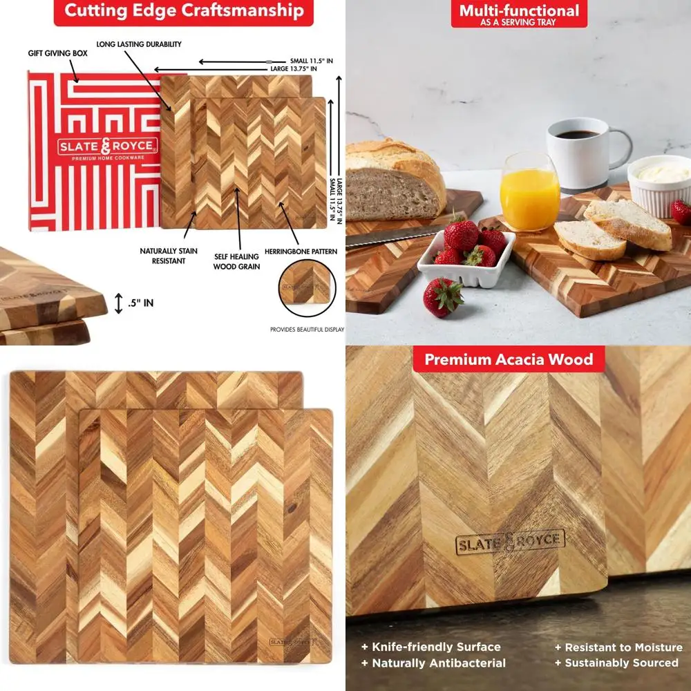 Set Of 2 Acacia Woo… - image