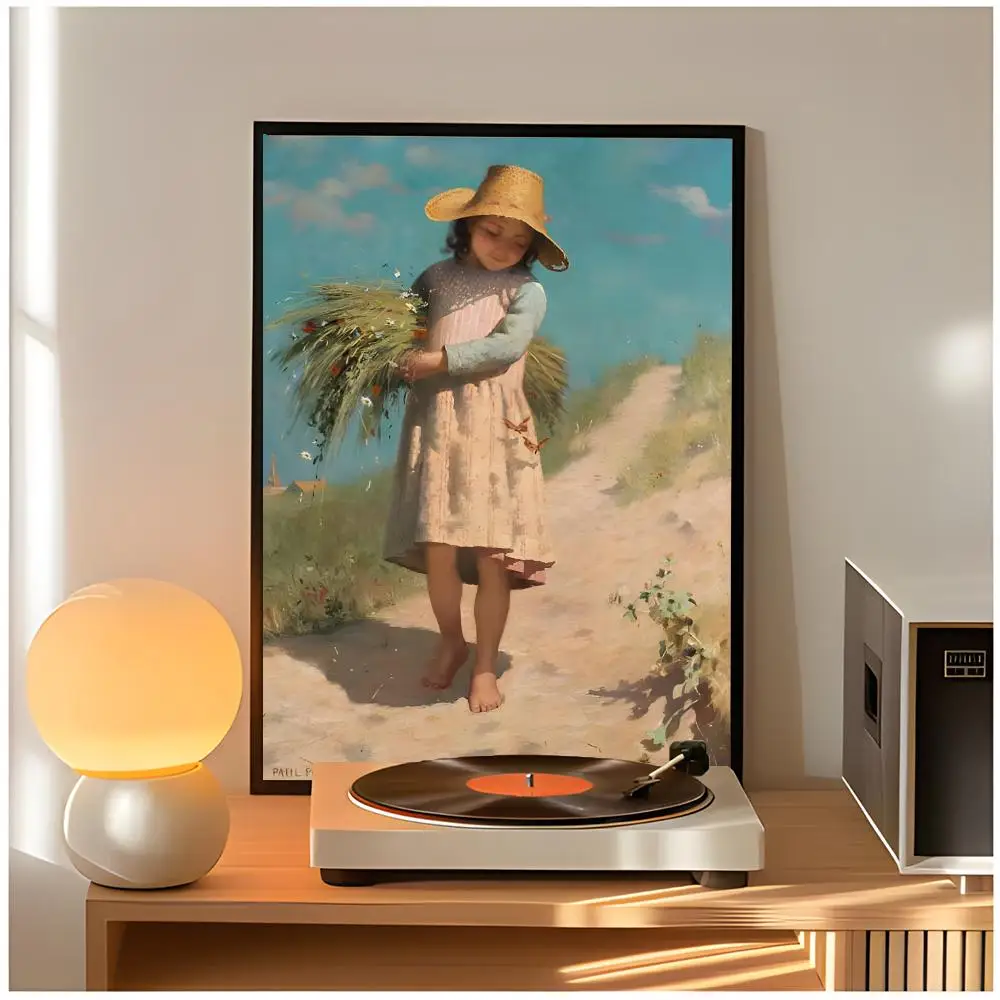 classic painting t-the gleaners Poster Premium Wall Decor Modern Home Poster Unframed