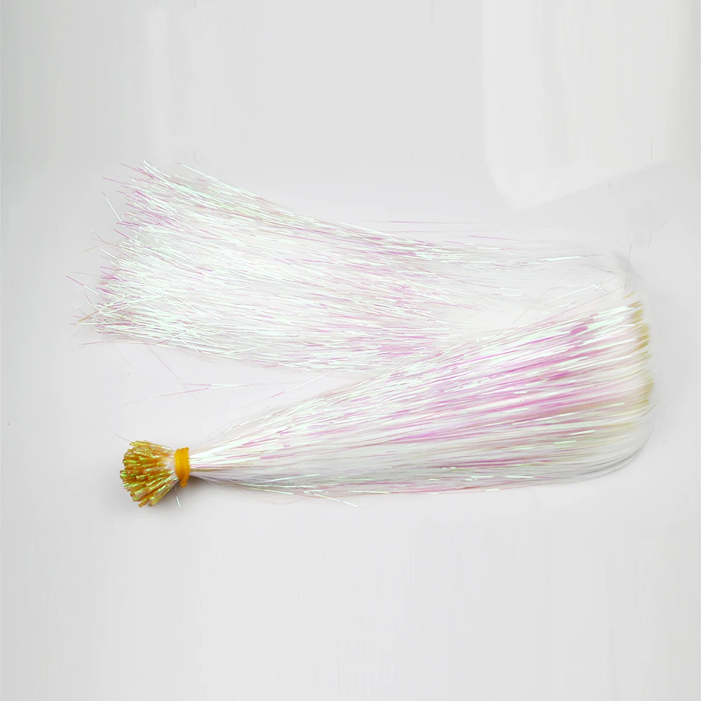 50 stks/pak I Tip Klatergoud Hair Extensions Glitter Klatergoud Haar Synthetische Fee Haarstukjes Dazzle Haaraccessoires Voor Vrouwen Party
