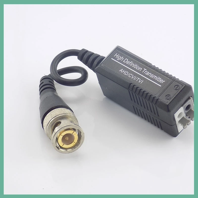 10pair UTP Video Balun Twisted CCTV Balun Passive Transceivers for HD CVI/TVI/AHD Camera Male BNC to UTP CCTV Accessories E3