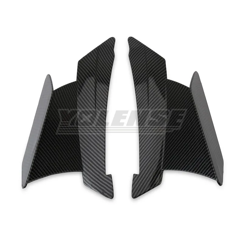 For 675SR 675 SR 675SR-R 675SR R Motorcycle Carbon Fiber Fairing Fixed Wind Winglet Wing Front Aerodynamic Winglet