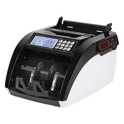 Money Counter Machine Mixed Denomination, Value Counting, UV/IR/MG Counterfeit Detection Bill Value Counter for Small Business