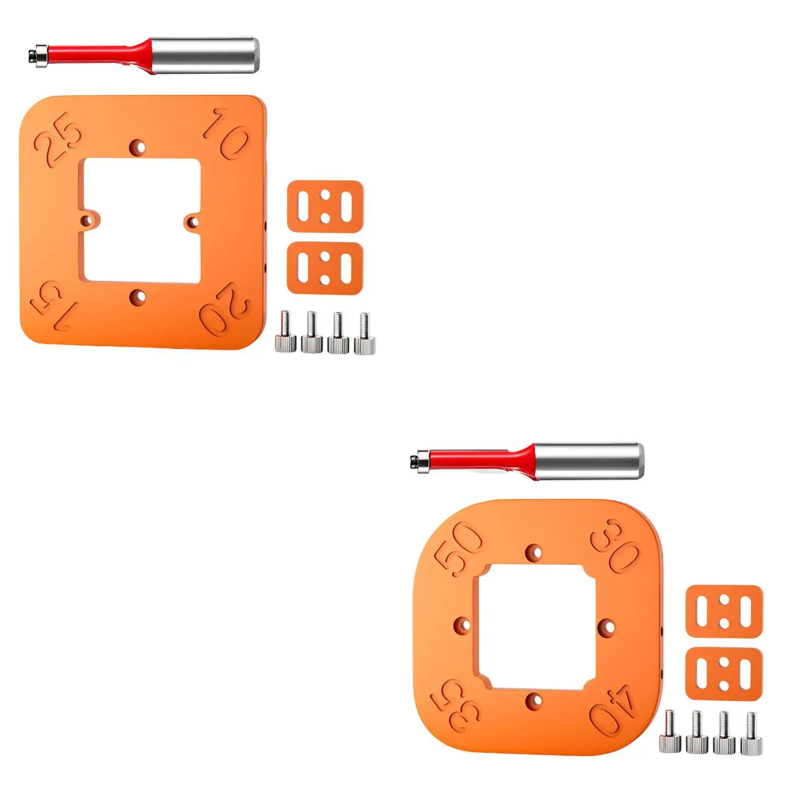 Radius Corner Jig Woodworking Tool Trimming Tool Professional Corner Positioning Template Compact Easy to Use 4 Sizes