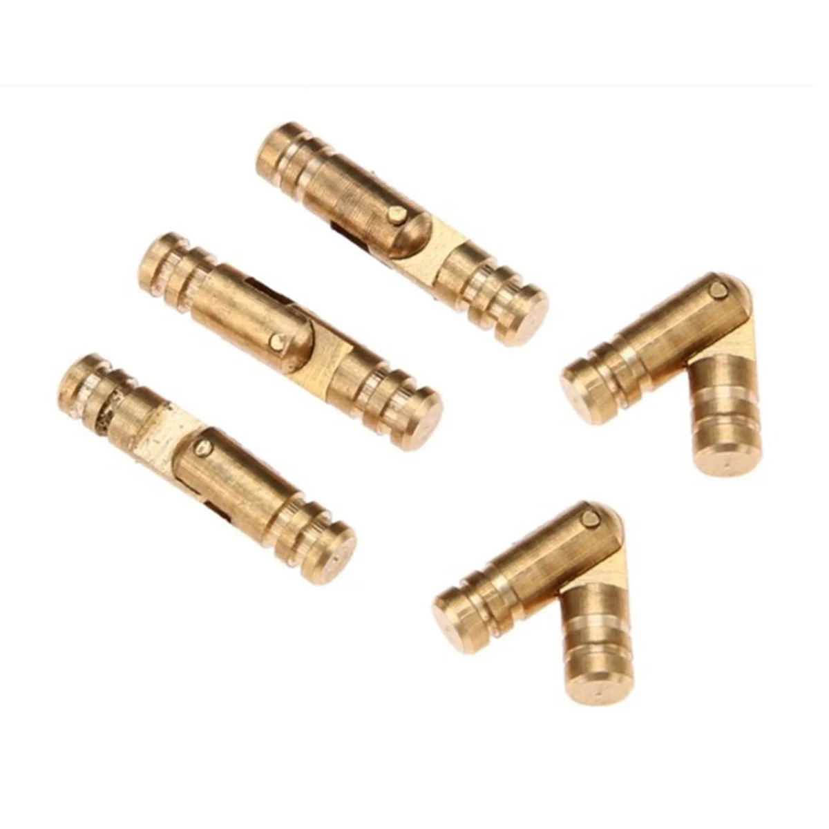 300Pcs Brass Concealed Barrel Hinges Jewelry Wood Boxes Cabinet Invisible Furniture Hinge 4X20mm