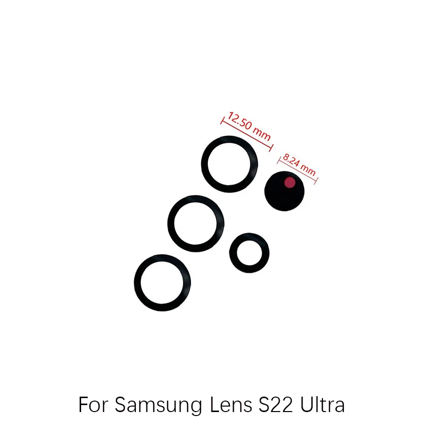 Camera Glass Back Rear Camera Glass Lens For Samsung S21 S21Fe S21Plus S21Ultra S22 S22Plus S22Ultra With Adhesive Sticker