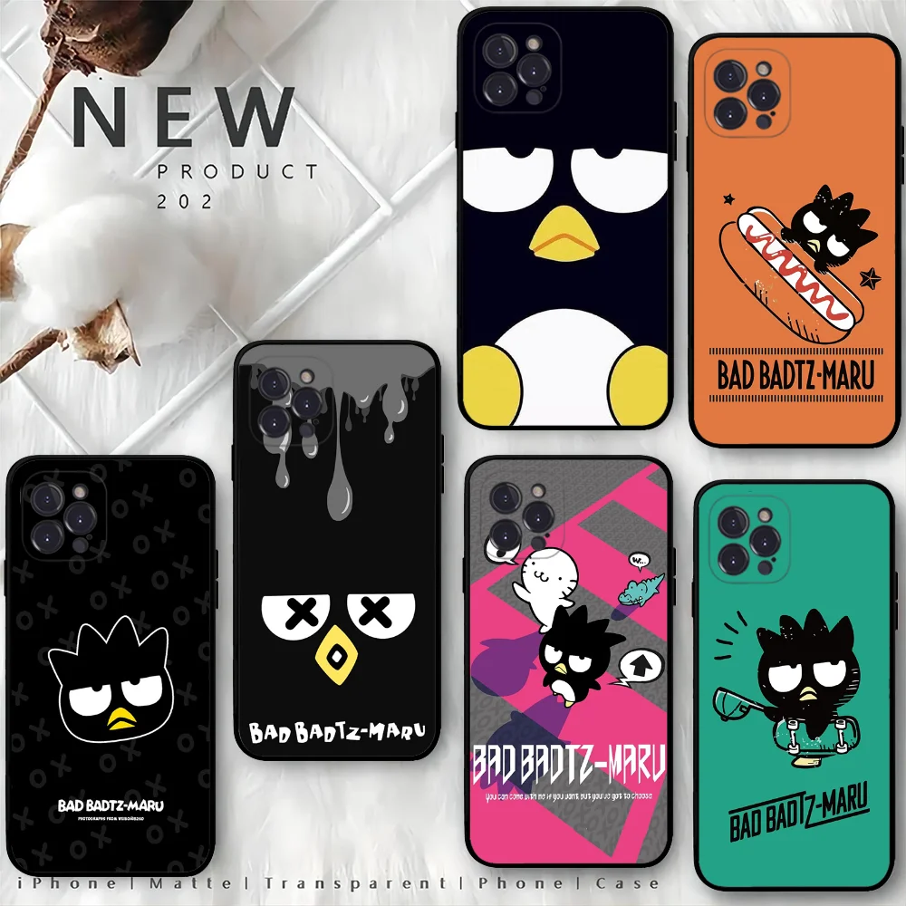 B-Bad B-Badtz M-Maru Phone Case For IPhone 16 15 8 7 6 6S Plus X SE XR XS 14 11 12 13 Mini Pro Max Mobile Case