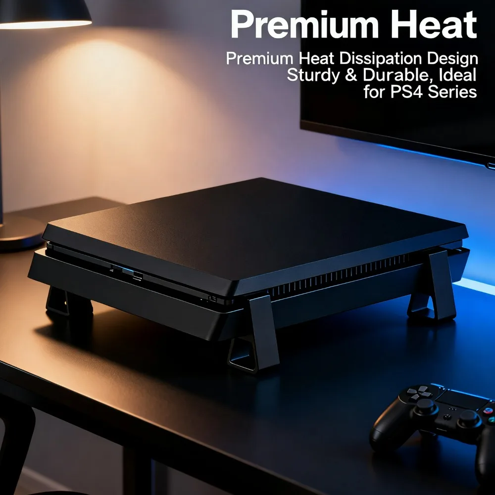 4-8 قطعة أصحاب التبريد الأفقي ل PS4 زيادة قدم قوس تقف مقاومة للصدمات شنت قاعدة حامل لملحقات PS4