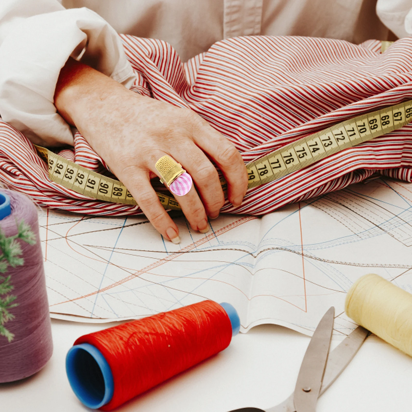 

Pin Pack Embroidery Cushions Compact Lovely Sewing Holder Cross Stitch for Fabric Household Tool Finger