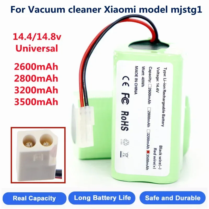 

Original 14.8V 2600mAh Li-ion Battery for Xiaomi G1 MI Robot Vacuum-Mop Essential MJSTG1 Robot Vacuum Cleaner 18650Battery Pack