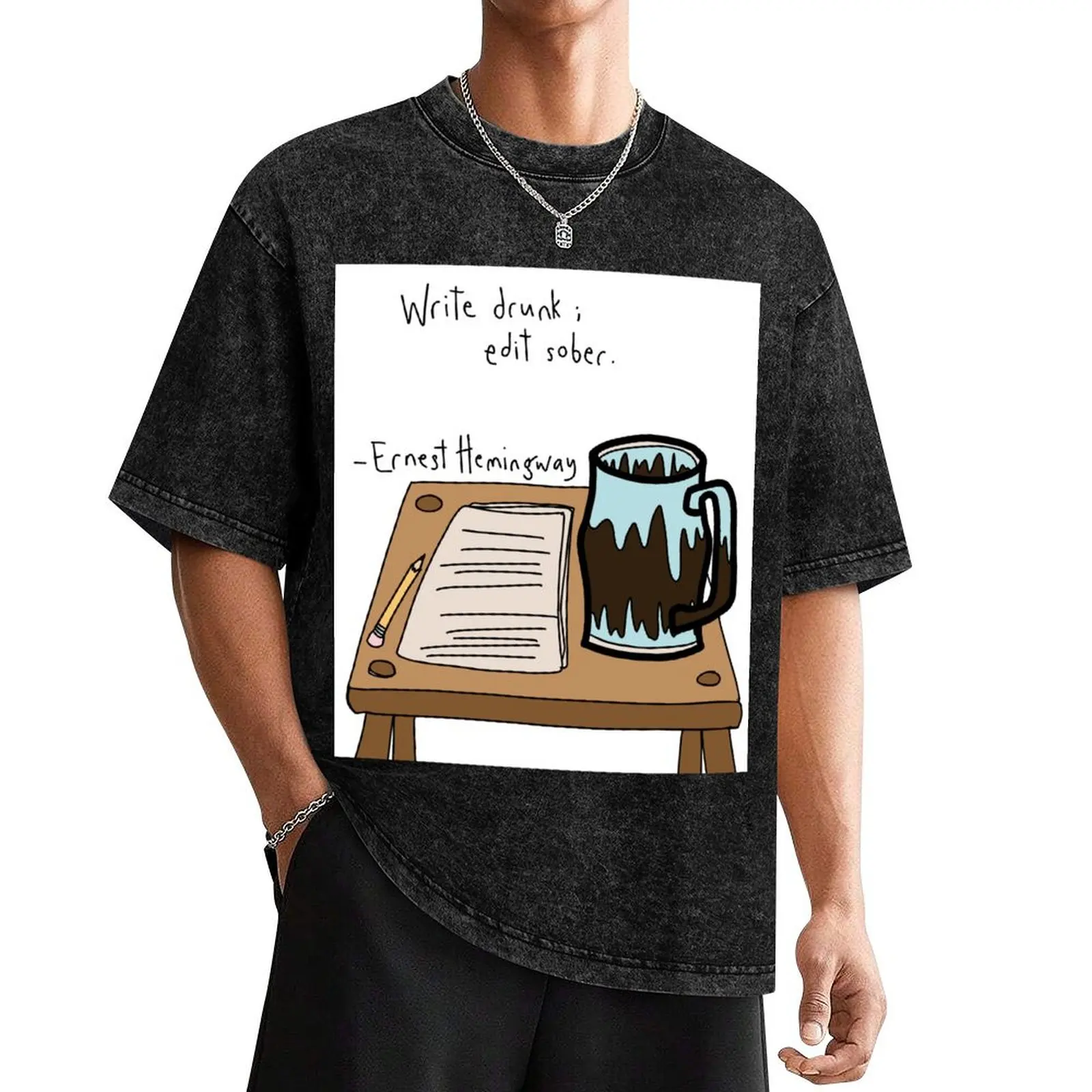 

Write Drunk; Edit Sober T-Shirt graphic shirts man clothes t shirts for men cotton