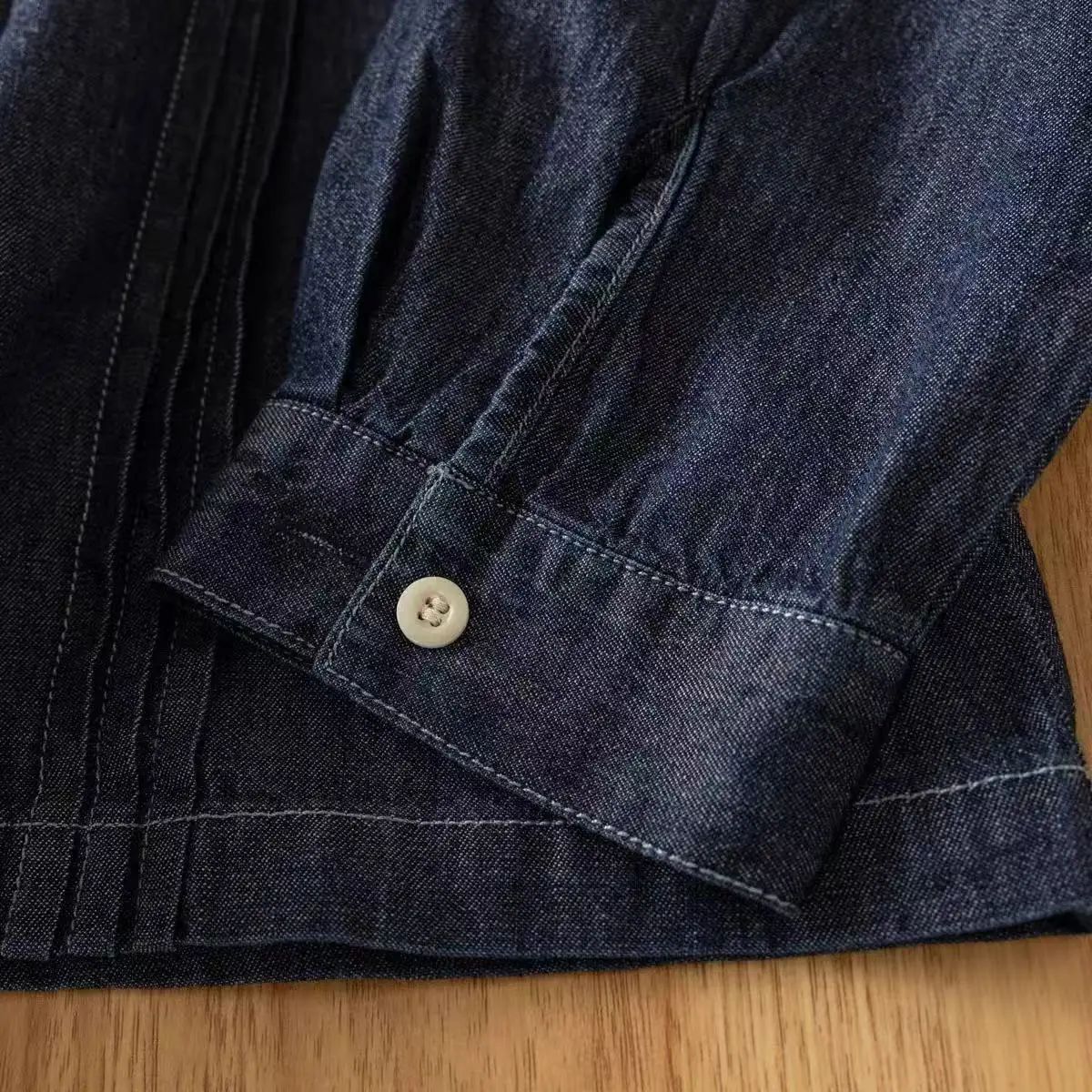 New 2025 Spring Denim Long Sleeve Shirt, Women Lapel Floral Embroidery, Mori Girl Retro Simplicity INS Loose Blouse T53433CC