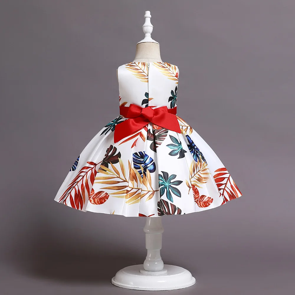 Robe de soirée florale pour filles, vêtements de cérémonie pour enfants, premier anniversaire, 12M, 18M à 6 ans