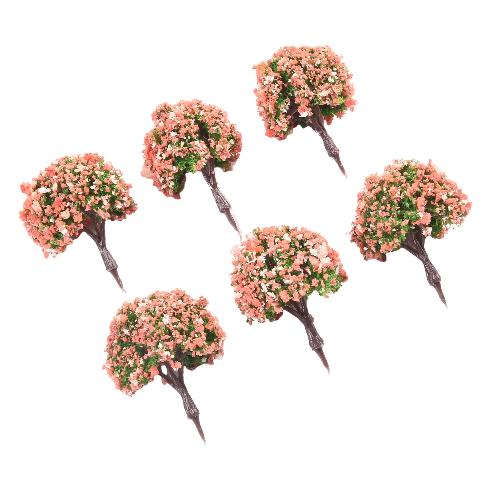 Lovely Colorful Model Trees Architecture Train Railway Wargame Diorama Scenery 4CM Accessories Home Garden  Lovely