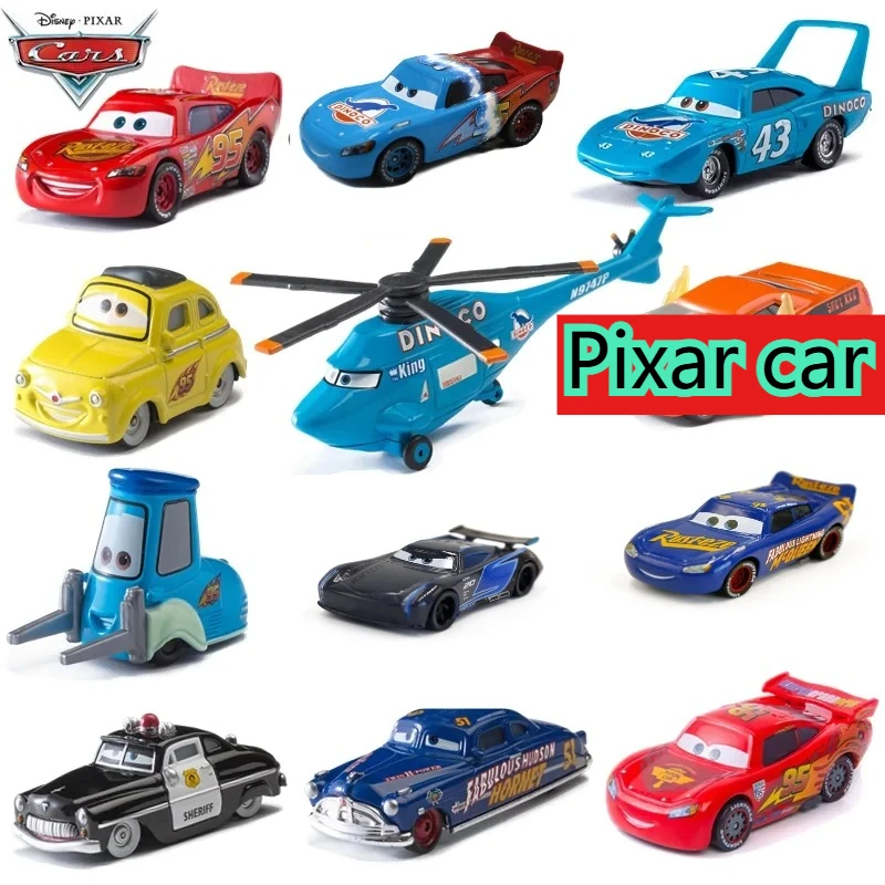 

2025 Disney Pixar Cars Lightning McQueen Metal Mater Model Car 1:55 Diecast Vehicle Collection Toy Car Kids Birthday Gift