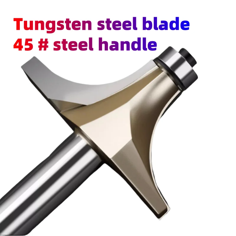 

Corner Rounding Router Bit Concave Mill Cutter Tungsten Carbide Bullnose Woodworking Tool Shank 1/2 1/4 Inch Round Edge Trimmer