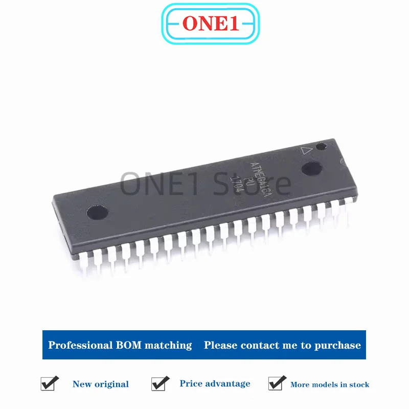1PCS/lot New original ATMEGA16A-PU AVR/8-bit microcontroller 16K flash DIP-40