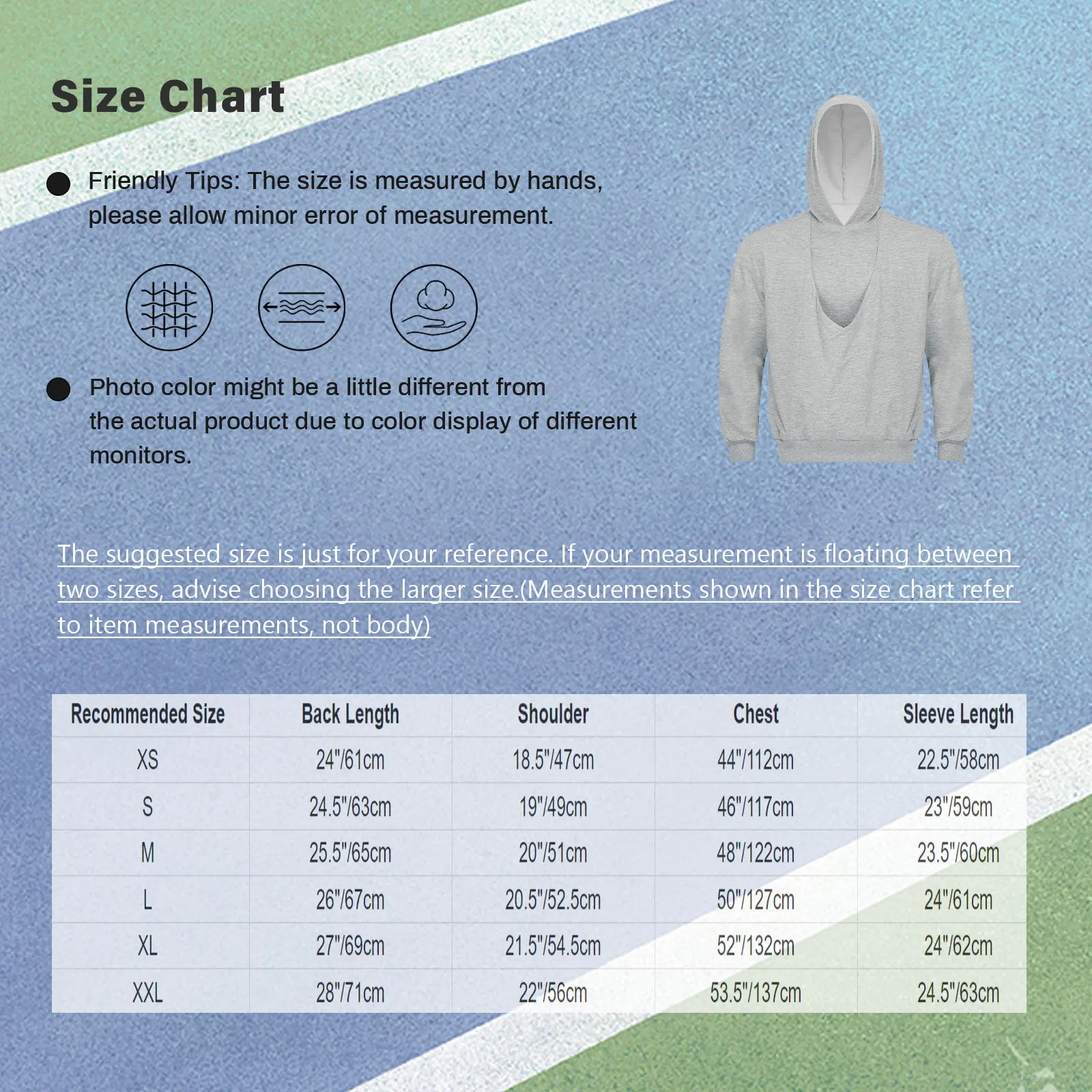 Herren-Känguru-Hoodie für Väter und Babytragen, einfarbig, mit großer Tasche vorne, Kapuzen-Sweatshirt, lässiger Langarm-Pullover – Detail 34