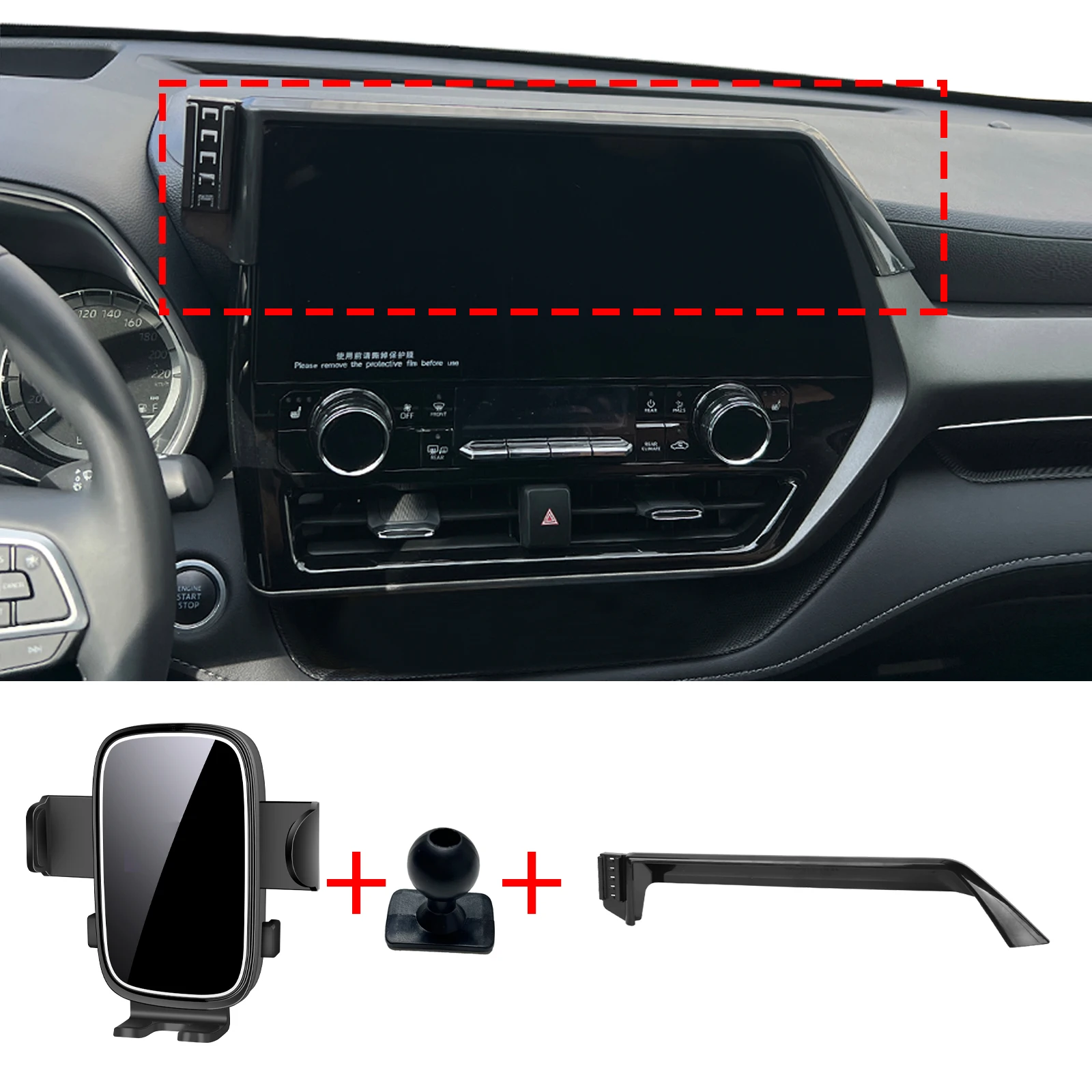 

for GENESIS G70 2021 2022 2023 - 2026 RHD LHD Specific Dashboard Navigation Phone Holder Mount Design Car​​ accessoires