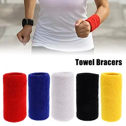 1PCS Sport Wristband Brace Wrap Bandage Gym Wristbands Hand Towel Wrist Support for Tennis Basketball Sports Sweatbands