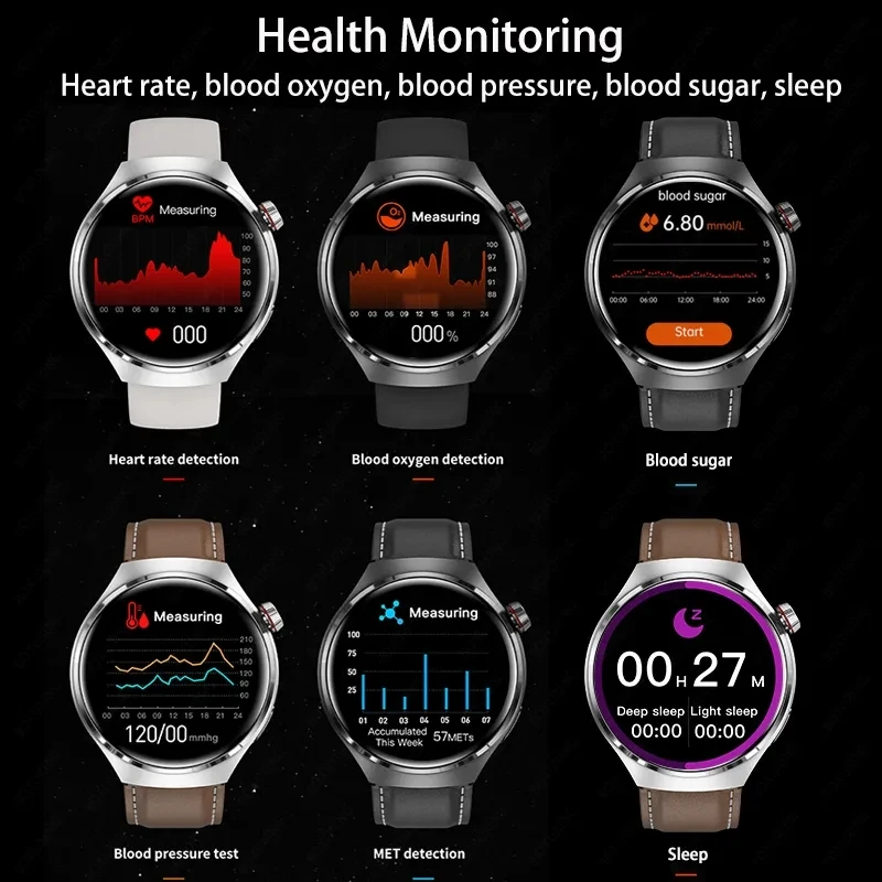 2024 New For Huawei GT4 PRO Smart Watch Men Watch 4 Pro AMOLED HD Screen Bluetooth Call GPS NFC Heart rate BloodSugar SmartWatch