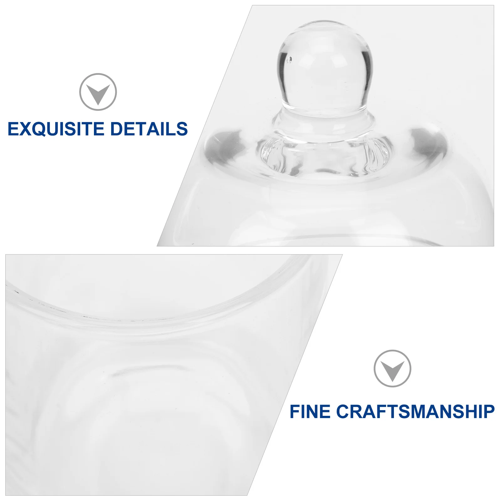 

Elegant Crystal Glass Stand for Birthday Parties Weddings Safe with Removable Cover Holder