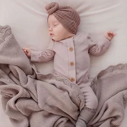 Check Baby Cap to Keep Warm Solid Soft Girls Turban Headband for Baby Girl Children's Accessories Infant Accesories Headwear