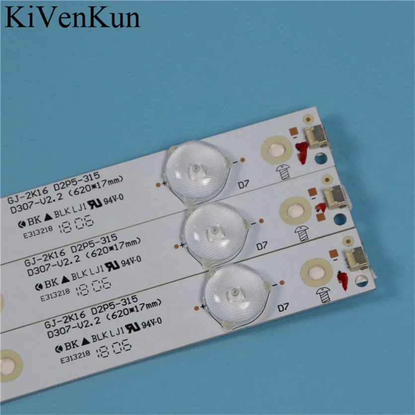 LG 32LJ590U 바 키트 TV LED 라인 Araay HD 렌즈 GJ-2K16 D2P5-315 D307-V2.2 LB32080 V0_00 눈금자 용 620mm LED 백라이트 스트립