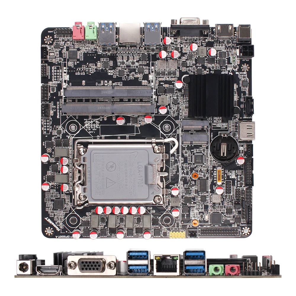 SZKIOSK ミニ ITX マザーボードインテル B660 チップセットサポート LGA1700 12th/13th CPU 64 ギガバイト DDR4 3200MHz 17*17 センチメートル