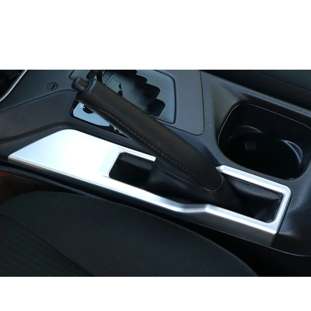 Car Stick ABS Plastic Middle Front Shift Stall Paddle Cup Lamp Frame Trim 1PCs For Toyota RAV4 2014 2015 2016 2017 2018