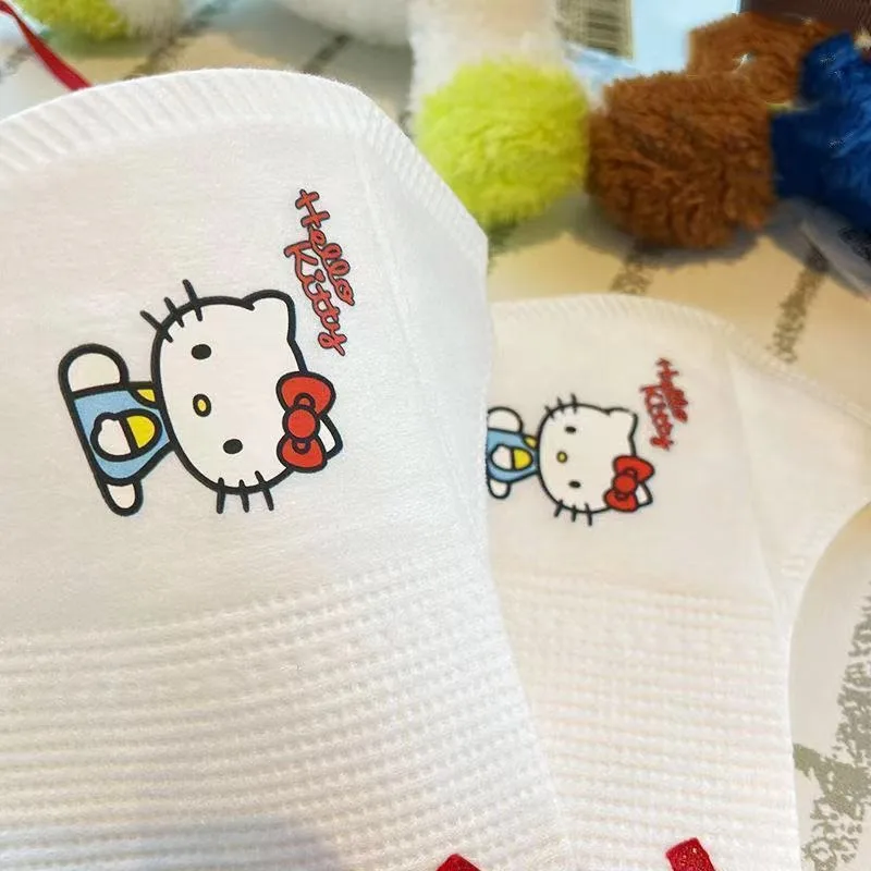 Hello Kitty Sanrio Kawaii Cute Cartoon trójwymiarowa maska dla kobiet dorośli drukowane dzieci pyłoszczelne niezależne opakowanie