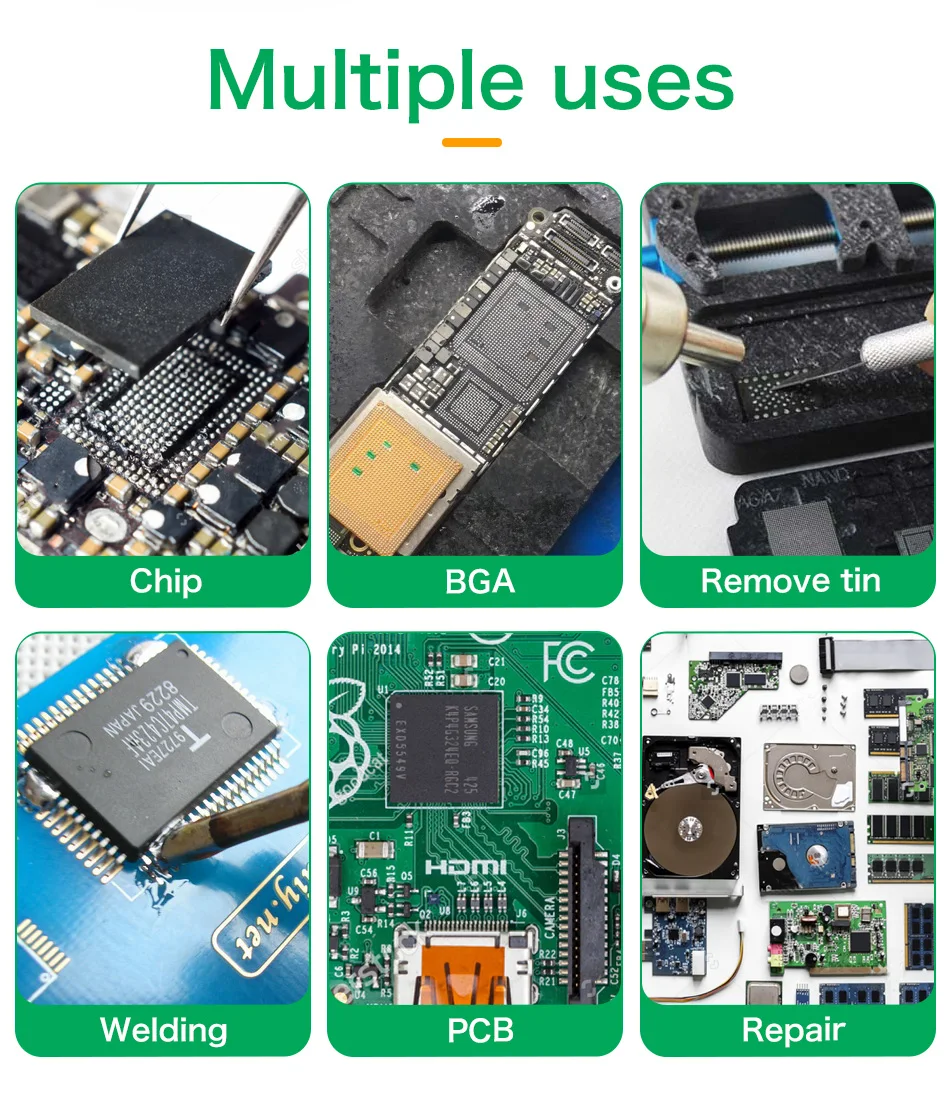 High Quality solder 183°C Sn 64/Bi35/Ag1.0 TIN paste for SMT BGA SMD PGA PCB Repair Tools+Needles Rework Tools