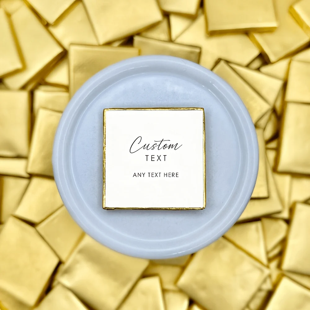 Custom Chocolate Wrapping Stickers Personalized Gift Labels  Suitable For Weddings Birthdays Baby Showers Holidays Party Favors