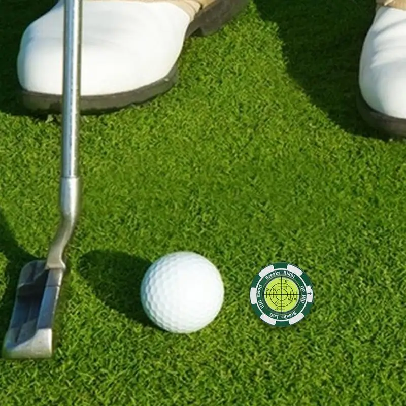 Golfbal Markers Voor Het Plaatsen Van Groene Zinklegering Professionele Golf Putting Leesmarker Hoge Precisie Groene Leeshulp