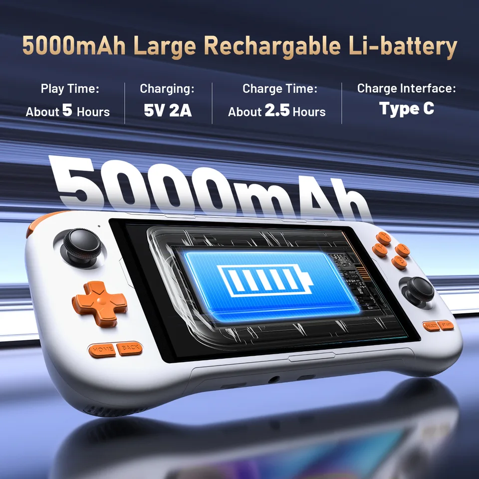 K56 Handheld Game Console 5.5'' Touch Screen 5000mAh 50 Emulators