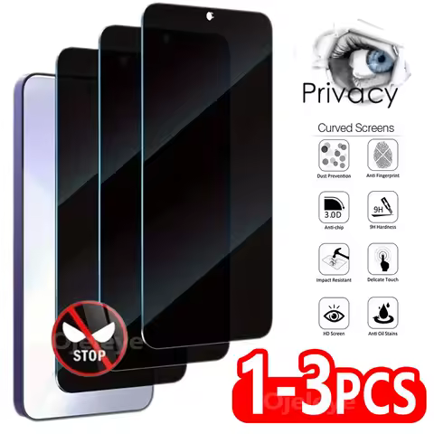 1-3PC Anti-Spy Tempered Glass For Samsung A25 5G A24 A23 A22 A21S A73 A72 A71 A70 A06 A05 A05S A20S A21 Privacy Screen Protector