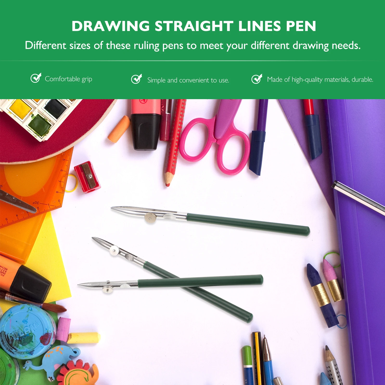 

6pcs Straight Line Art Ruling Adjustable Drawing Pens Fine Lines Ink Pens Calligraphy Tools Woodworking Parts