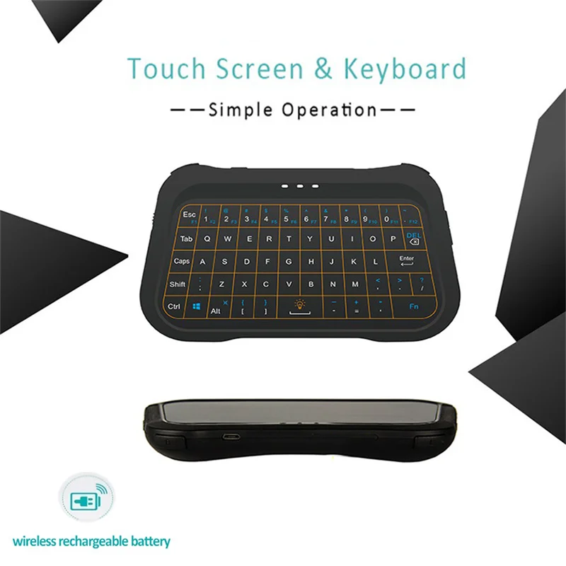 

Mini Backlight Wireless Keyboard With Touchpad Air Mouse Silent Full Screen Touchpad Keyboard For Laptop PC Set Top Box Smart TV