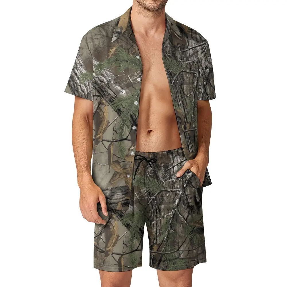 Terno de praia masculino com Camo Galaxy, sair, qualidade superior, 2 pcs terno, qualidade superior