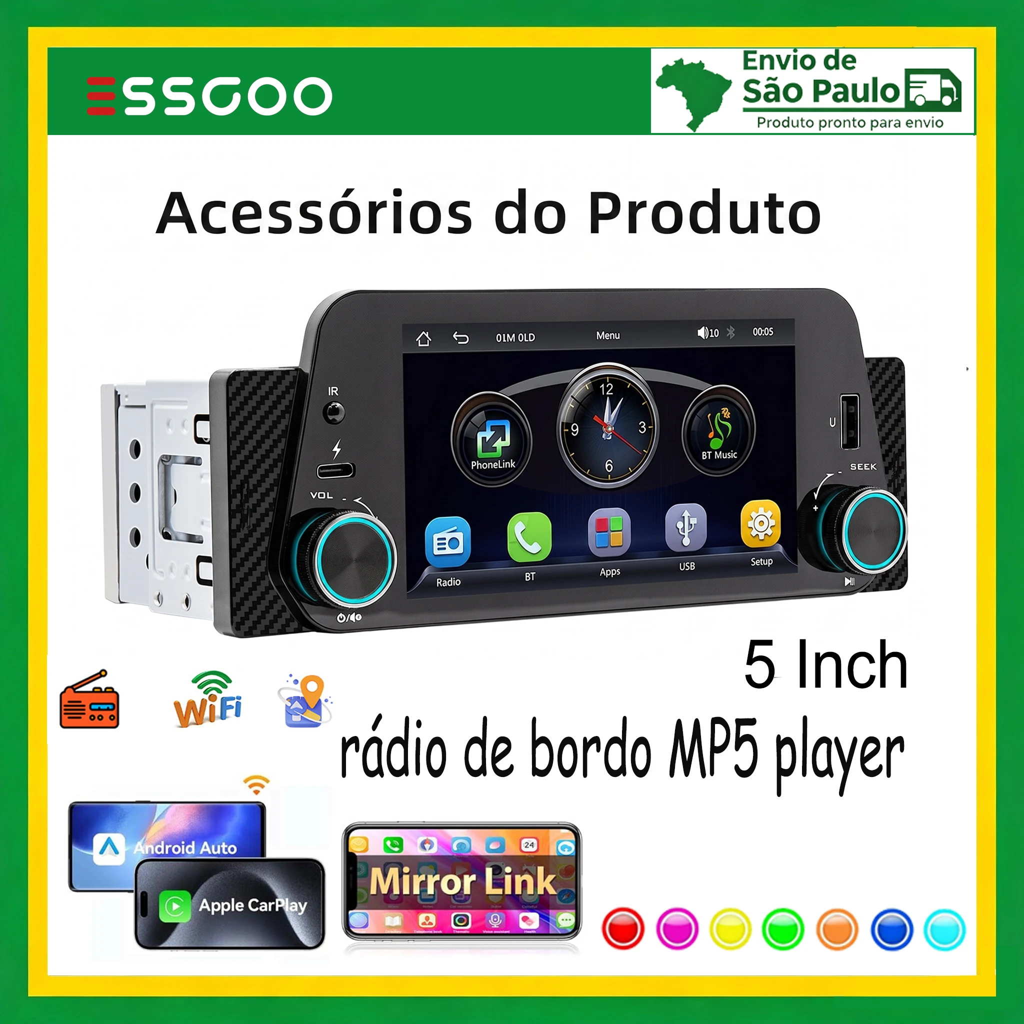 essgoo-autoradio-1din-wince-mp5-con-doppio-comando-a-manopola-schermo-da-5-pollici-android-auto-cablato-carplay-bluetooth-ricevitore-fm-universale-per-auto